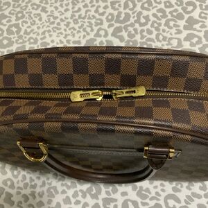 Luxury Brown Checkered Men's Bag